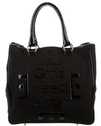 Anya Hindmarch Patent Leather Accented Tote