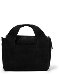 The Row Two For One 10 Suede Tote Black