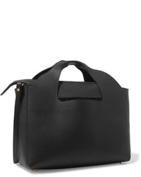 The Row Two For One 12 Leather And Suede Tote Black