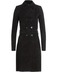 Black Suede Trenchcoat