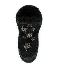 Mou Crystal Embellished Snow Boots