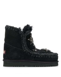 Mou Crystal Embellished Snow Boots