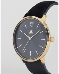 Asos Watch With Suede Strap