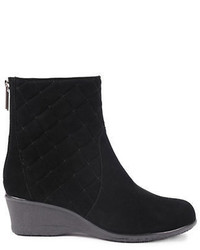 Taryn Rose Andy Suede Wedge Ankle Boots