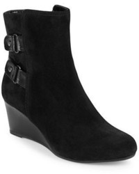 Bandolino Ariona Suede Wedge Ankle Boots