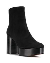 Clergerie Belen Sculptural Wedge Ankle Boots