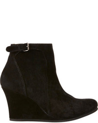 Lanvin Buckle Strap Wedge Ankle Booties