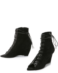 Narciso Rodriguez Deva Suede Wedge Ankle Boots