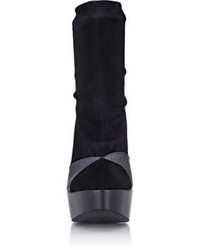 Robert Clergerie Dinie Wedge Ankle Boots Black