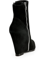 Ash Julie Suede Wedge Ankle Boots