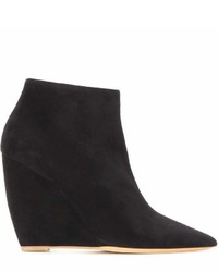 Nicholas Kirkwood Lizy Suede Wedge Ankle Boots