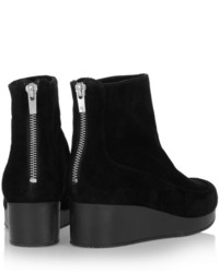 Robert Clergerie Nagil Suede Wedge Ankle Boots