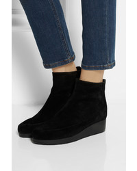 Robert Clergerie Nagil Suede Wedge Ankle Boots