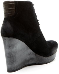 Diesel On The Wedge Des Wedge Leather Bootie