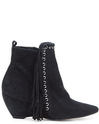 Matisse Sissy Suede Fringed Wedge Ankle Boots