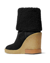Tod's Sonia Med Suede Wedge Ankle Boots
