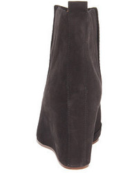 MM6 MAISON MARGIELA Suede Ankle Wedge Boots