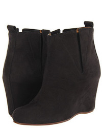 MM6 MAISON MARGIELA Suede Ankle Wedge Boots