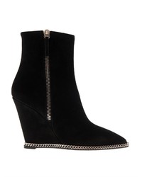 Giuseppe Zanotti Suede Wedge Ankle Boots