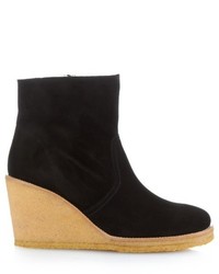 A.P.C. Svres Suede Wedge Ankle Boots