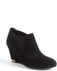Bandolino Thistle Suede Wedge Ankle Boots