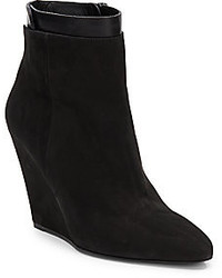 Vince Ludlow Suede Wedge Ankle Boots