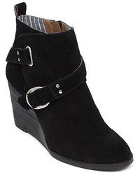 Lucky Brand Yerik Suede Wedge Ankle Booties