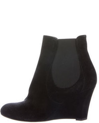 Saint Laurent Yves Wedge Ankle Boots