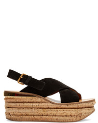 Chloé Chlo Camille Suede Wedge Sandals