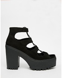 Asos Collection Have A Word Heeled Sandals