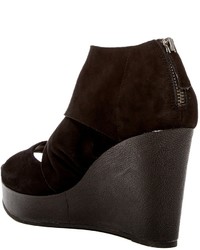 Eileen Fisher Draw Suede Wedge Sandal