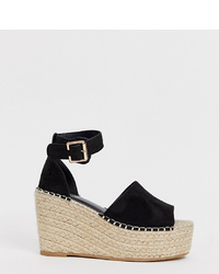 PrettyLittleThing Espadrille Sandal With In Black