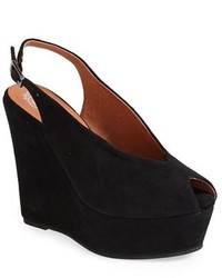 Jeffrey Campbell Grable Suede Wedge Sandal