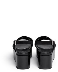 McQ by Alexander McQueen Mcq Alexander Mcqueen Lotta Grommet Suede Platform Wedge Sandals