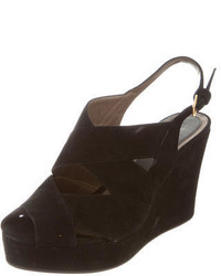 Marni Suede Wedge Sandals