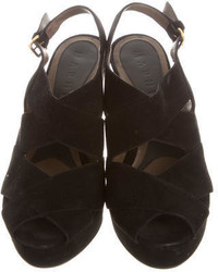 Marni Suede Wedge Sandals