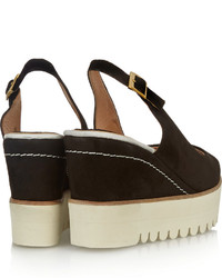 Paloma Barceló Suede Wedge Sandals