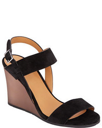 Marc by Marc Jacobs Transparent Wedge Suede Sandals