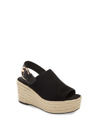 Topshop Wild Leather Wedge Sandal