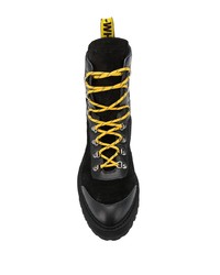Off-White Contrasting Lace Up Boots