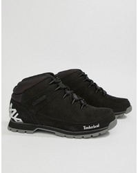 Timberland Euro Reflective Hiker Boots In Black