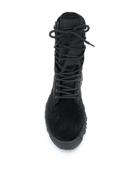 Versace Lace Up Combat Boots