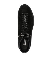 Jil Sander Lace Up Suede Hiking Boots