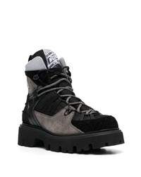 MSGM Panelled Lace Up Boots