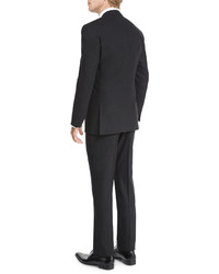 Ralph Lauren Black Label Anthony Solid Two Piece Wool Suit Charcoal
