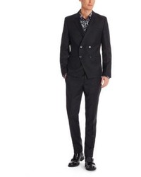 Hugo Boss Aprinhiff Extra Slim Fit Virgin Wool Chevron Suit