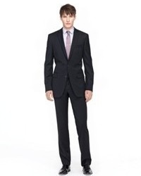 Bar III Suit Black Solid Slim Fit