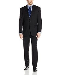 Bill Blass Trent 2 Button Side Vent Woolen Suit With Flat Front Pant