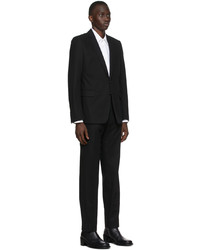 Dries Van Noten Black Cotton Gabardine Suit