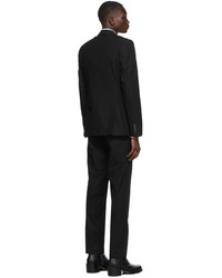Dries Van Noten Black Cotton Gabardine Suit
